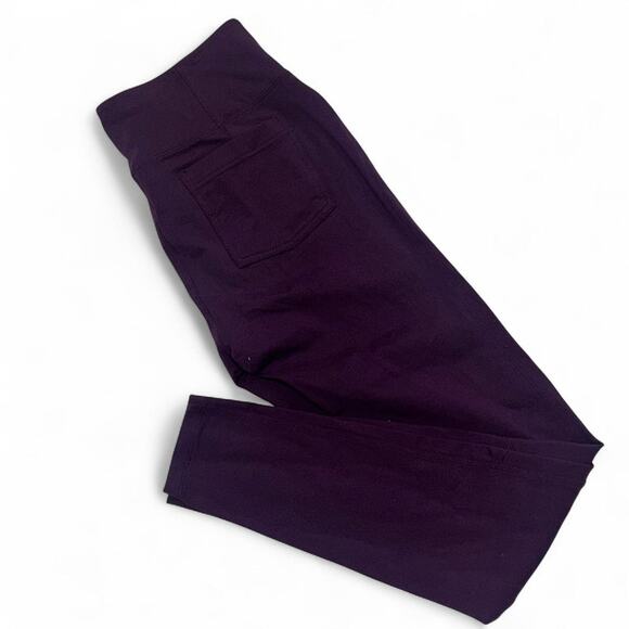 Athleta high waisted leggings in burgandy with pockets Large Tall - Picture 1 of 5